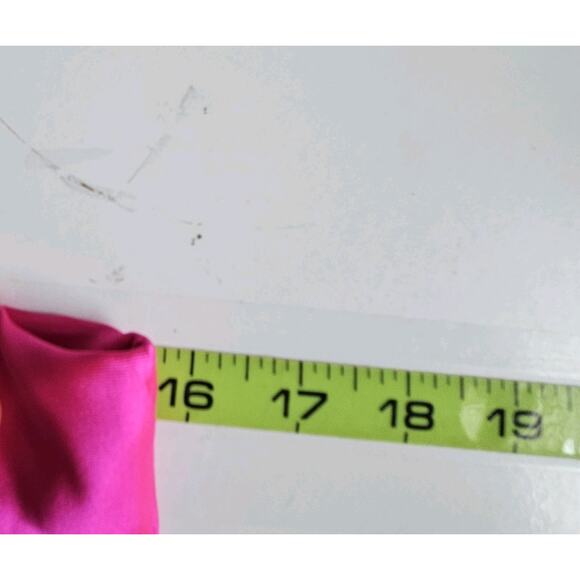 Hot Pink Satin Neon XSmall Maxi Skirt Made In USA Coquette Clean Girl Elegant - Picture 9 of 10